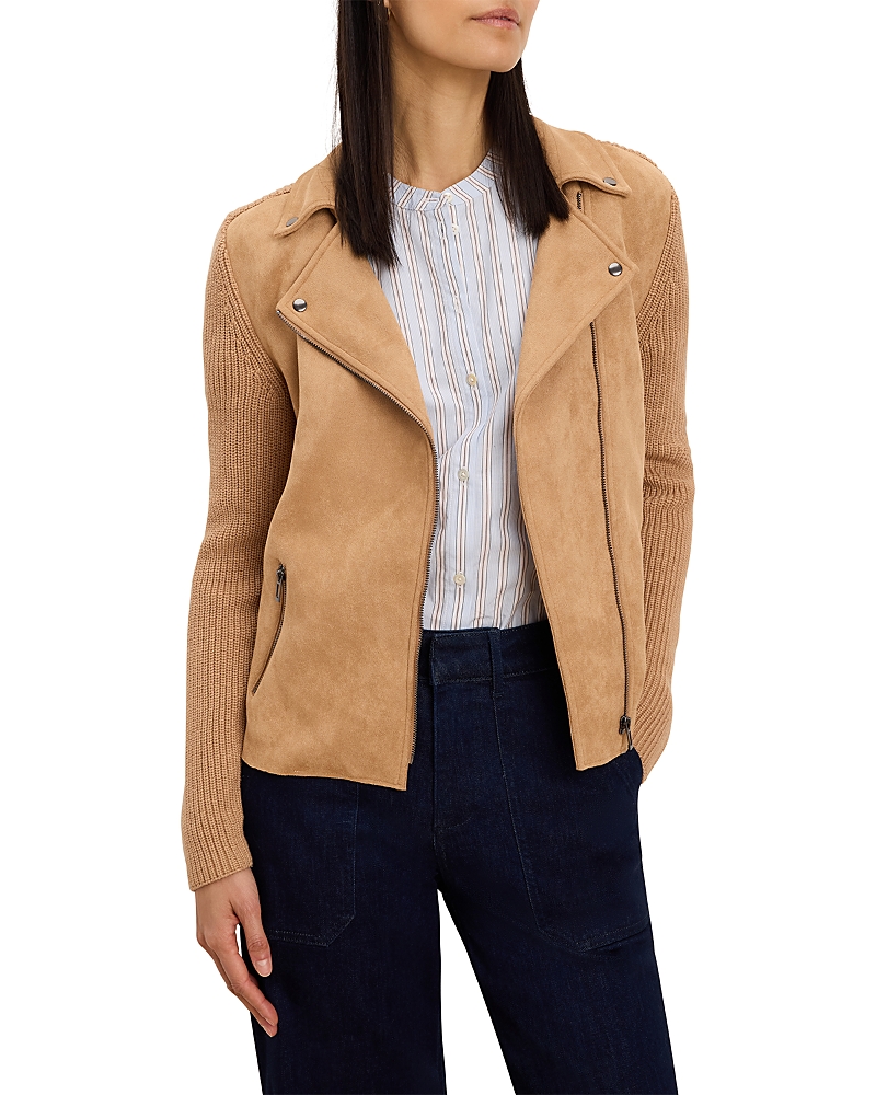 Nic+Zoe Mixed Media Moto Jacket