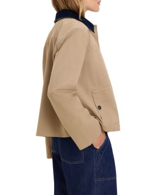Cord Collar Twill Jacket - thumbnail 4
