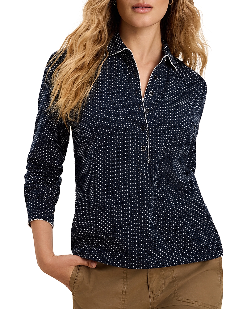 Nic+Zoe Derby Dot Polo Top
