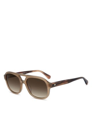Edie Square Double Bridge Sunglasses, 54mm