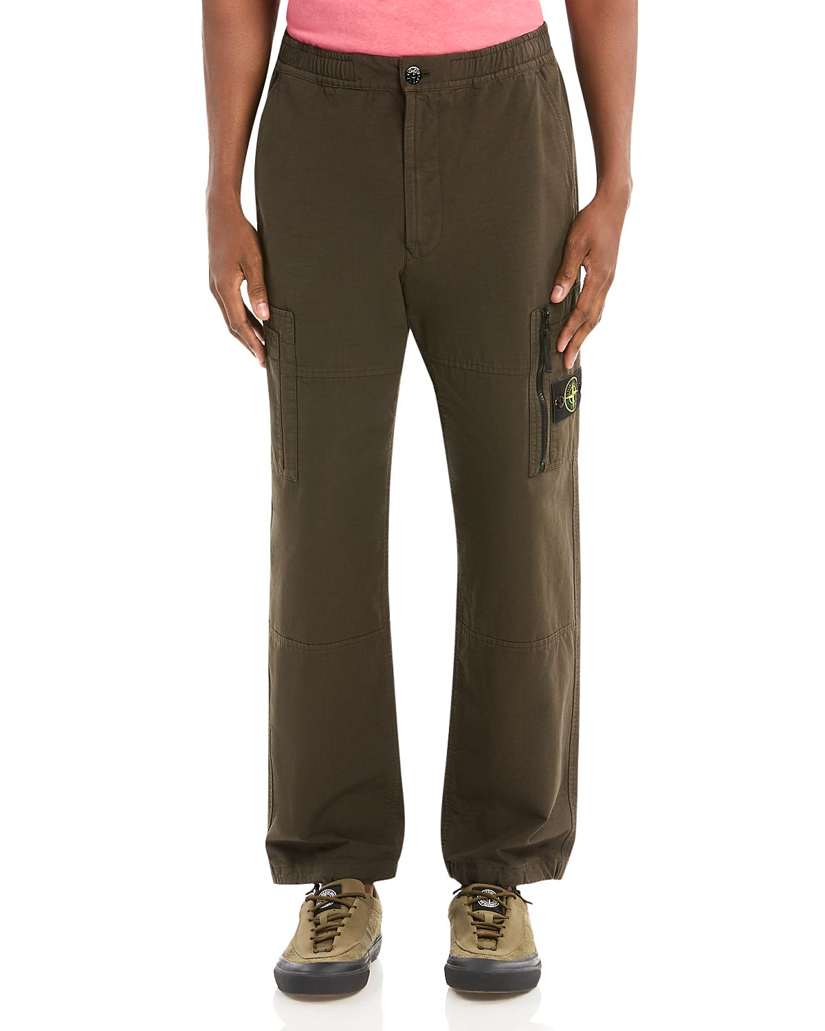 Stone Island Pantalone Loose Fit Cotton Pants