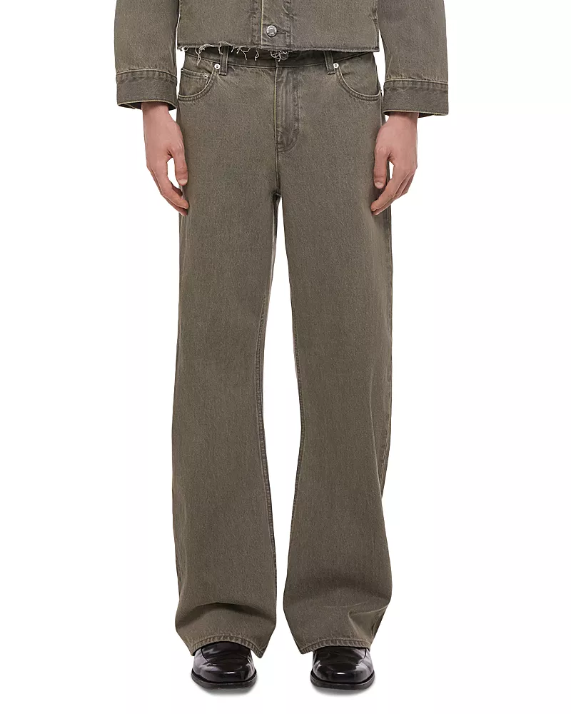 Helmut Lang Classic Relaxed Bootcut Fit 32 Jeans in Olive Tint