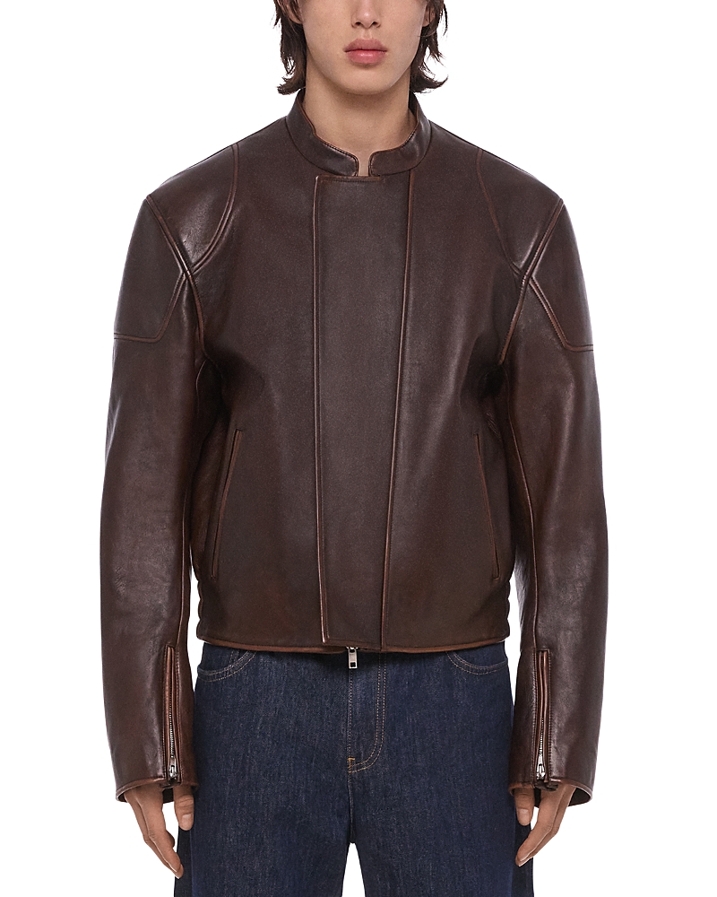 Helmut Lang Glossy Leather Moto Jacket