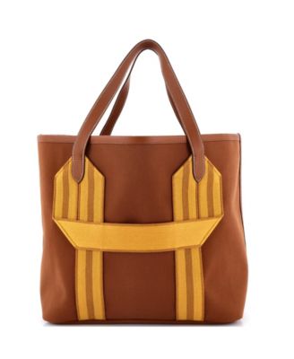 Pursangle Tote Canvas with Leather