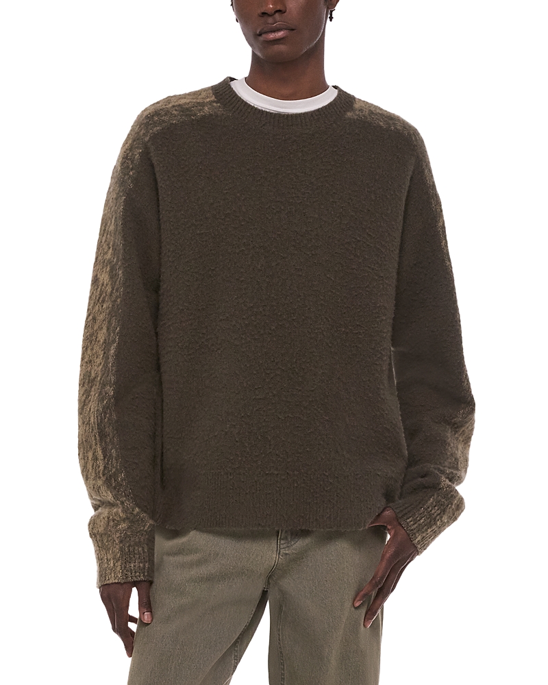 Helmut Lang Brush Stripe Crewneck Wool Sweater