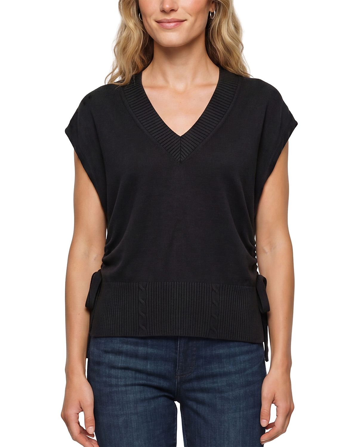 Liverpool Los Angeles V Neck Dolman Sleeve Sweater
