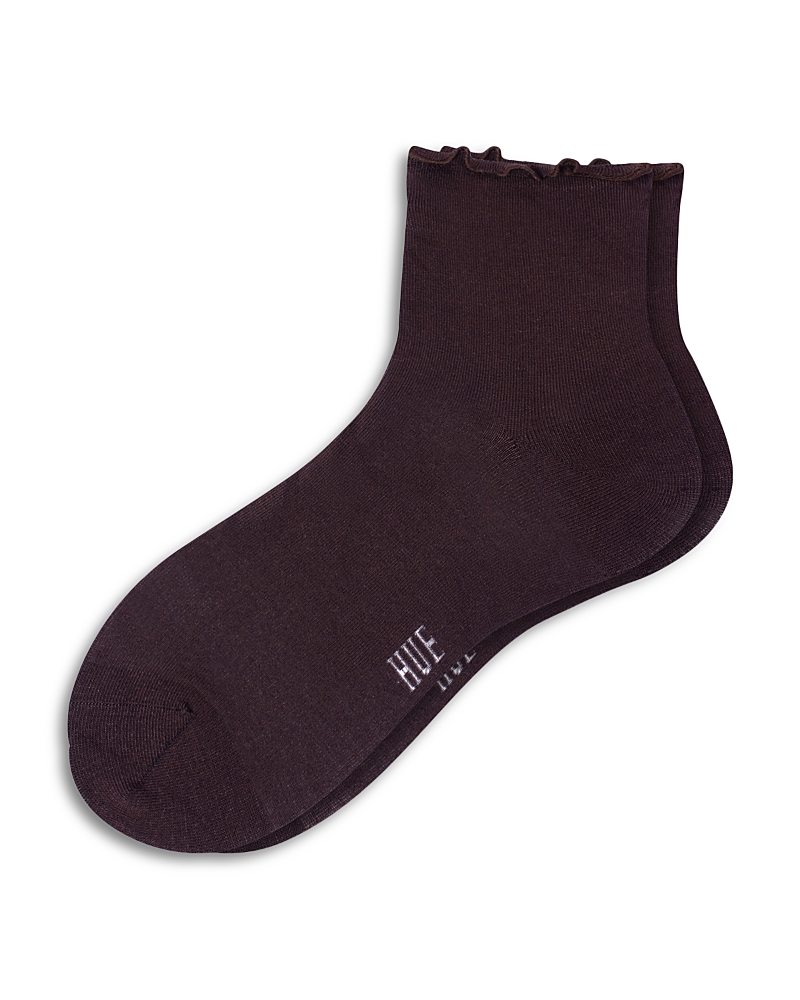 Hue Ruffle Edge Ankle Socks