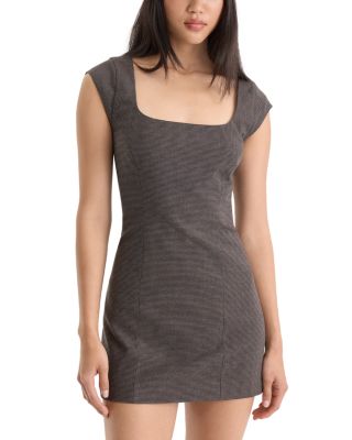 The Cap Sleeve Square Neck Mini Dress