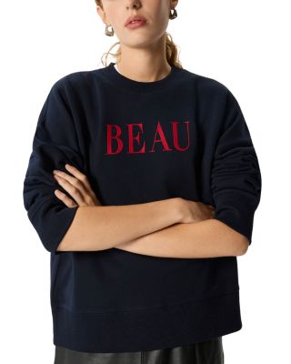  Beau Logo Cotton Sweater