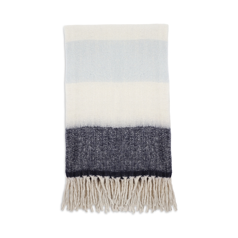 Pom Pom At Home Whistler Faux Mohair Fringed Throw Blanket