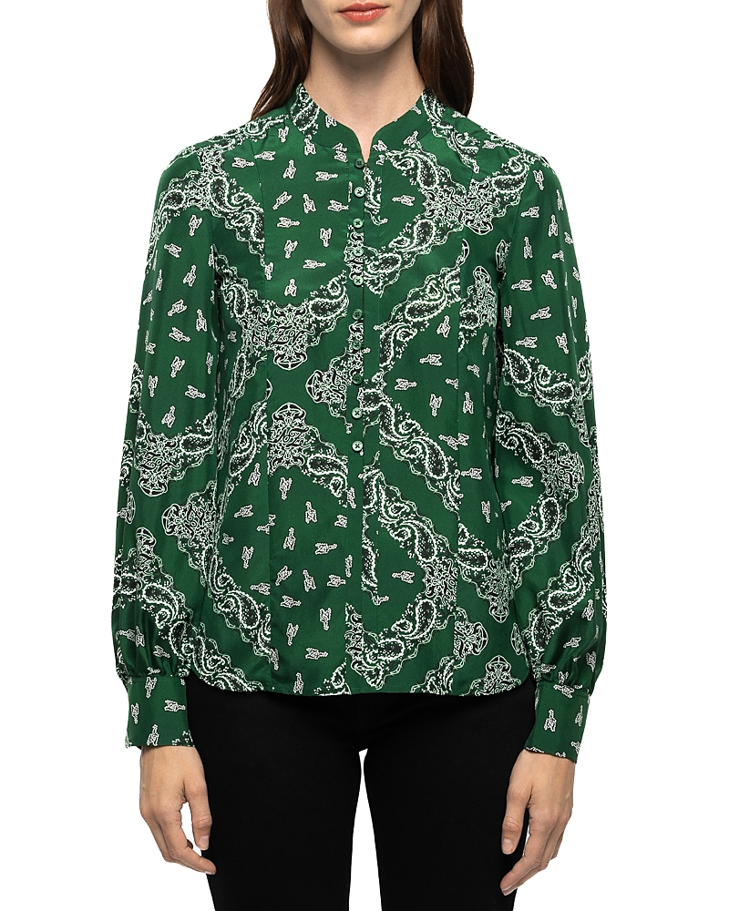Zadig & Voltaire Twina Bandana Print Silk Top