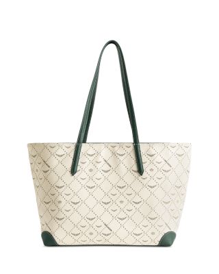 Z Shopper Monogram Coated Canvas Tote
