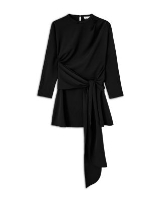 Cady Crepe Draped Mini Dress - thumbnail 4