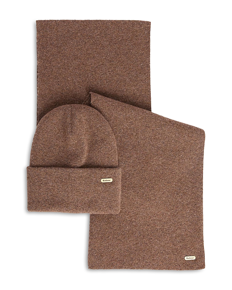 Barbour Winona Knit Scarf & Beanie Gift Set · OS