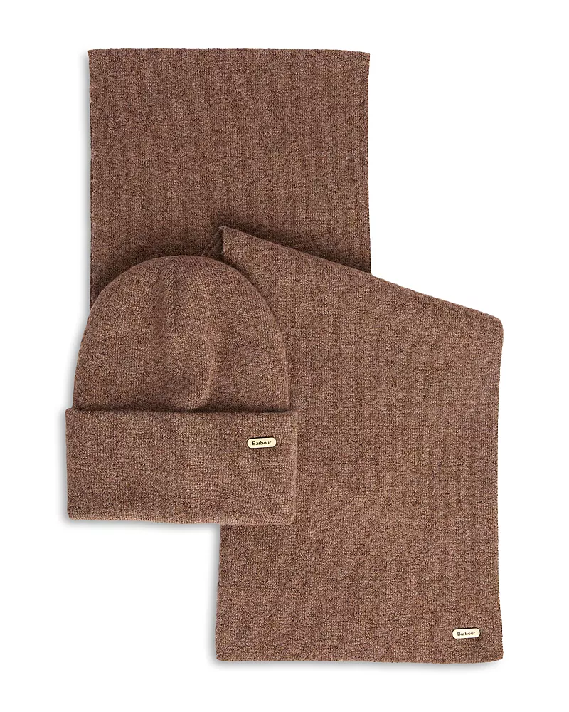 Barbour Winona Knit Scarf & Beanie Gift Set