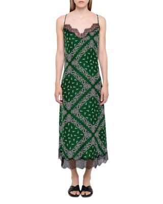 Respa Bandana Print Silk Dress