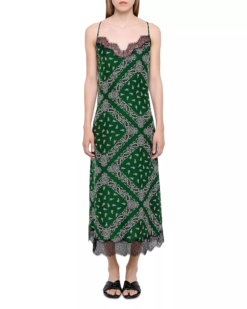 Zadig & Voltaire Respa Bandana Print Silk Dress