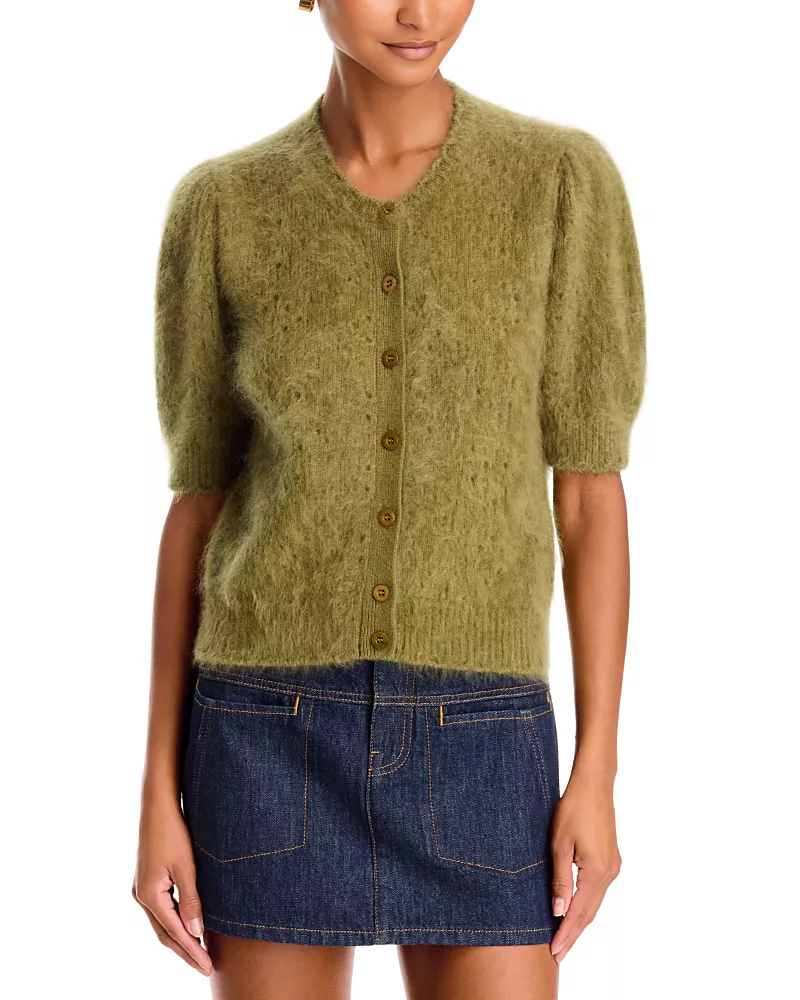 Frame The Wool-Blend Airy Cardigan Sweater