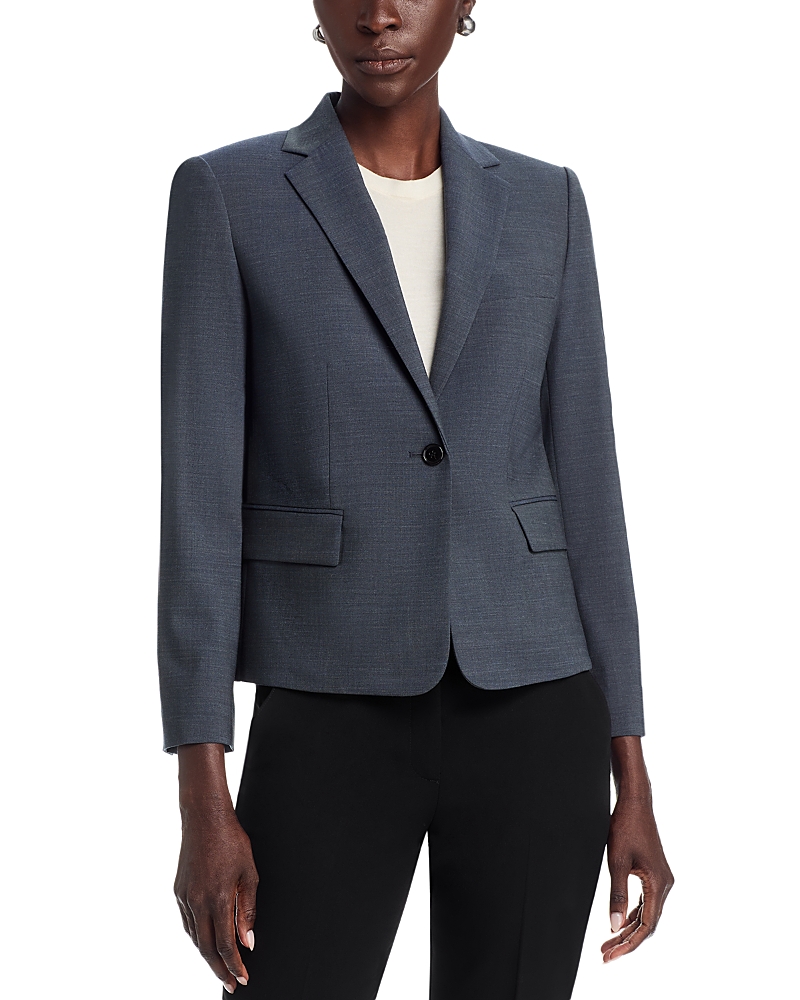Theory One Button Slim Jacket