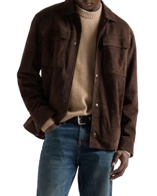 Suede Button Overshirt
