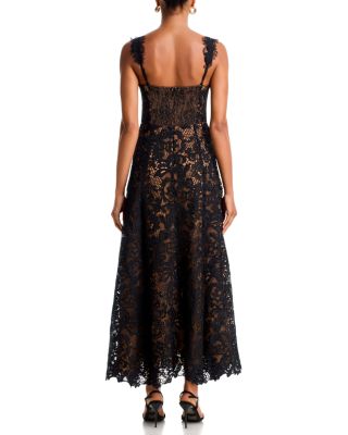 Lace Bustier Maxi Dress - Exclusive - thumbnail 4