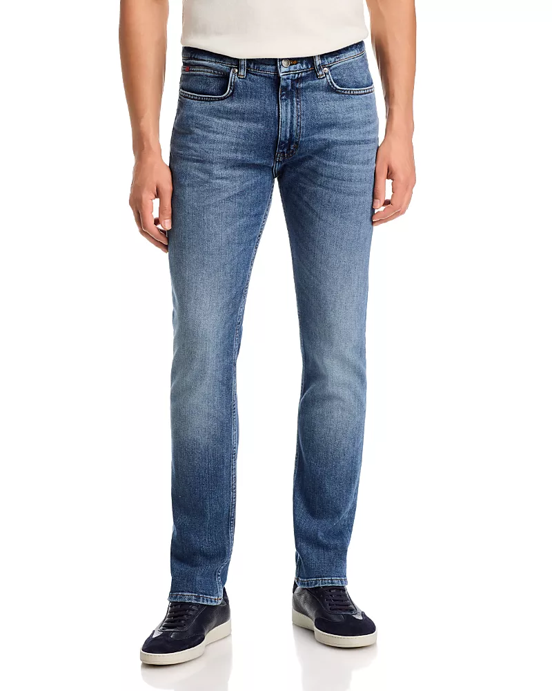 Hugo 708 Slim Fit Cotton Blend 32 Jeans in Medium Blue