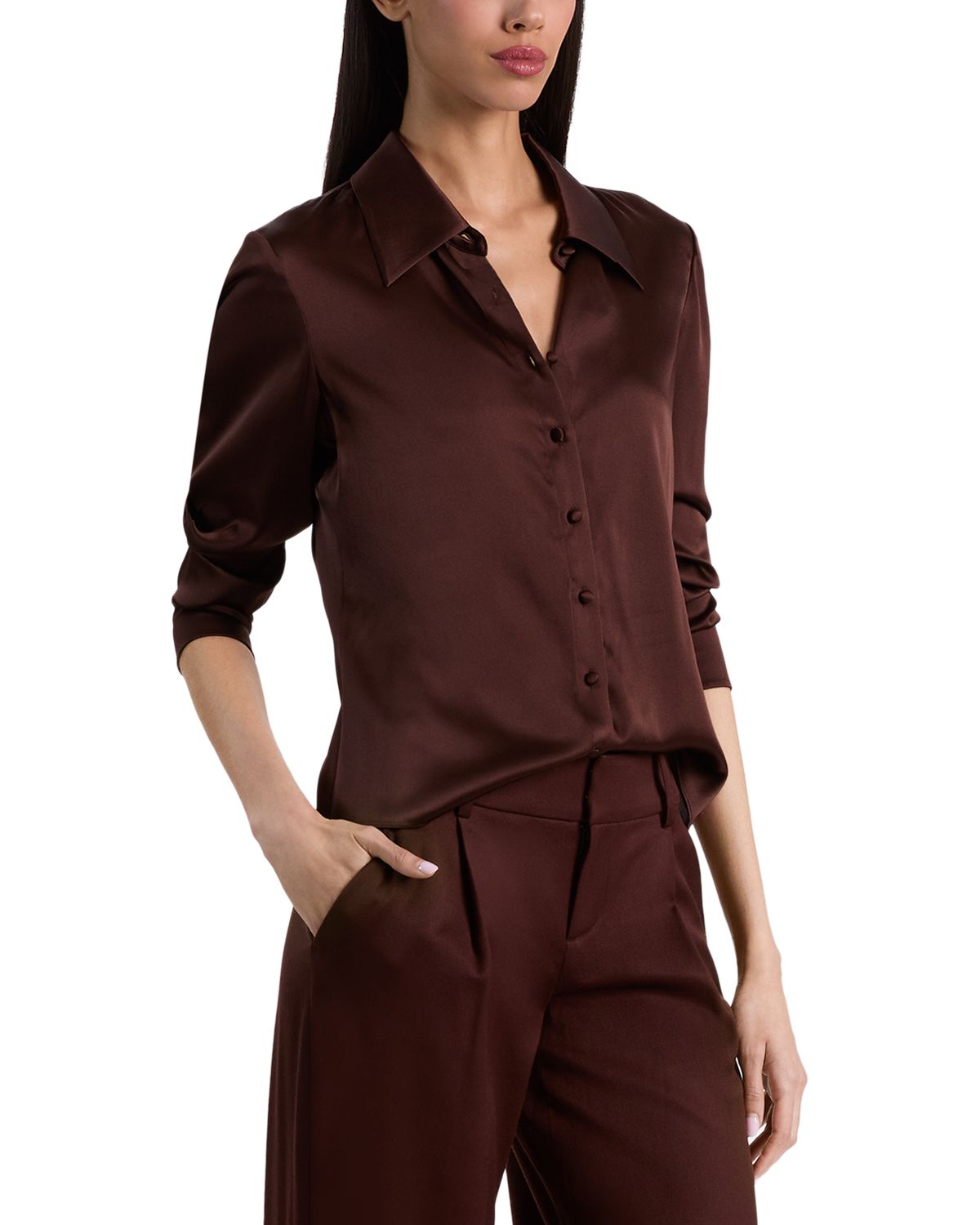 Willa 70s Collar Placket Top thumbnail 5