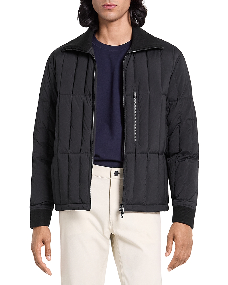 Theory Varet Quilted Bomber in Motion Nylon