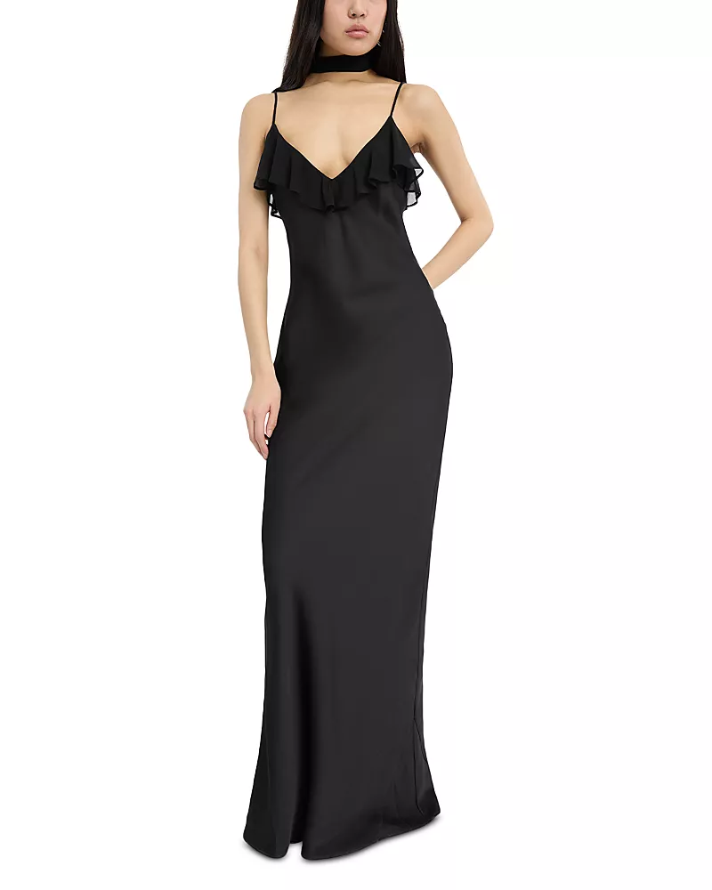 Rotate V Neck Slip Dress