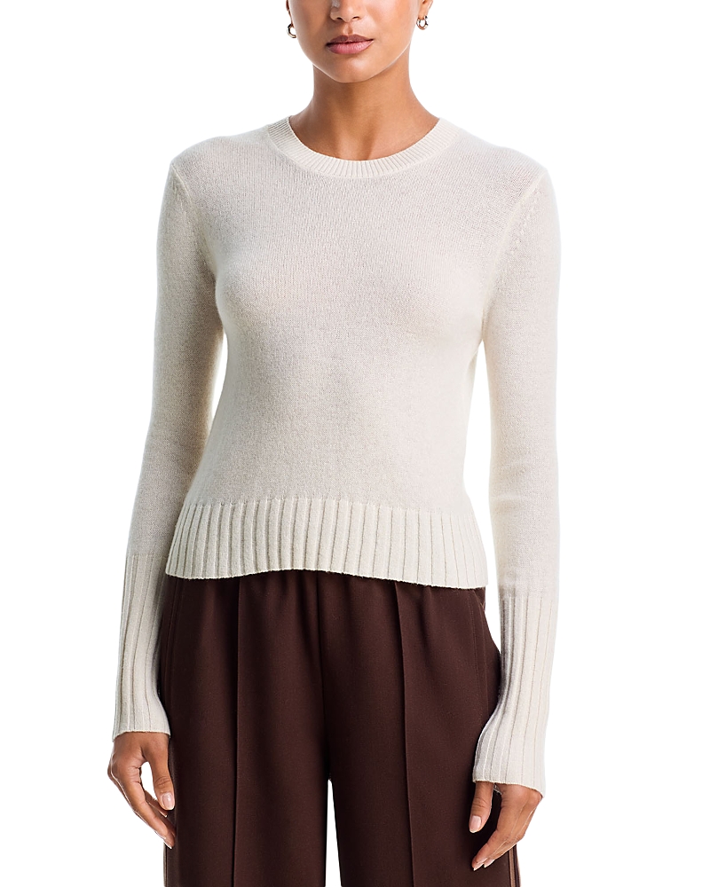 Guest In Residence Cashmere Shrunken Crewneck Sweater
