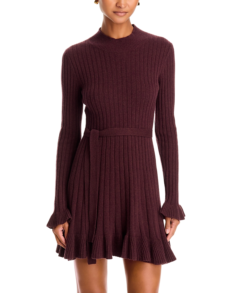 Paige Sandria Ribbed Mock Neck Dress