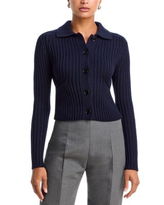 Twisted Rib Wool Cardigan