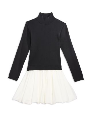 Girls' Long Sleeved Mock Neck Dress, Big Kid - Exclusive