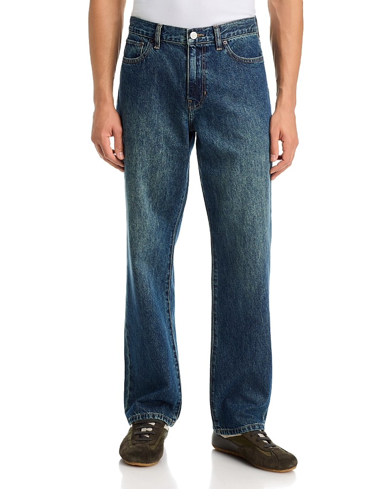 Pacsun Jair Dark Tint Relaxed Straight 32 Jeans in Dark Indigo