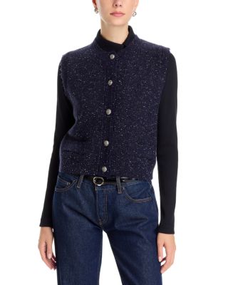 Lilah Sleeveless Button Front Sweater