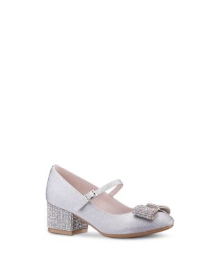 Girls' Larna Rhinestone Embellished Mary Jane Heels – Little Kid, Big Kid