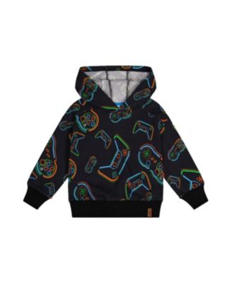 Unisex Controller Fleece Attached Hooded Sweatshirt