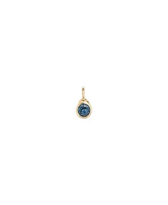   Gold-Plated Circular Charm with Crystal