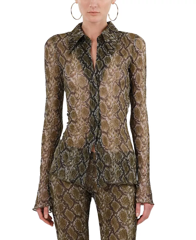 Nocturne Snake Print Shirt