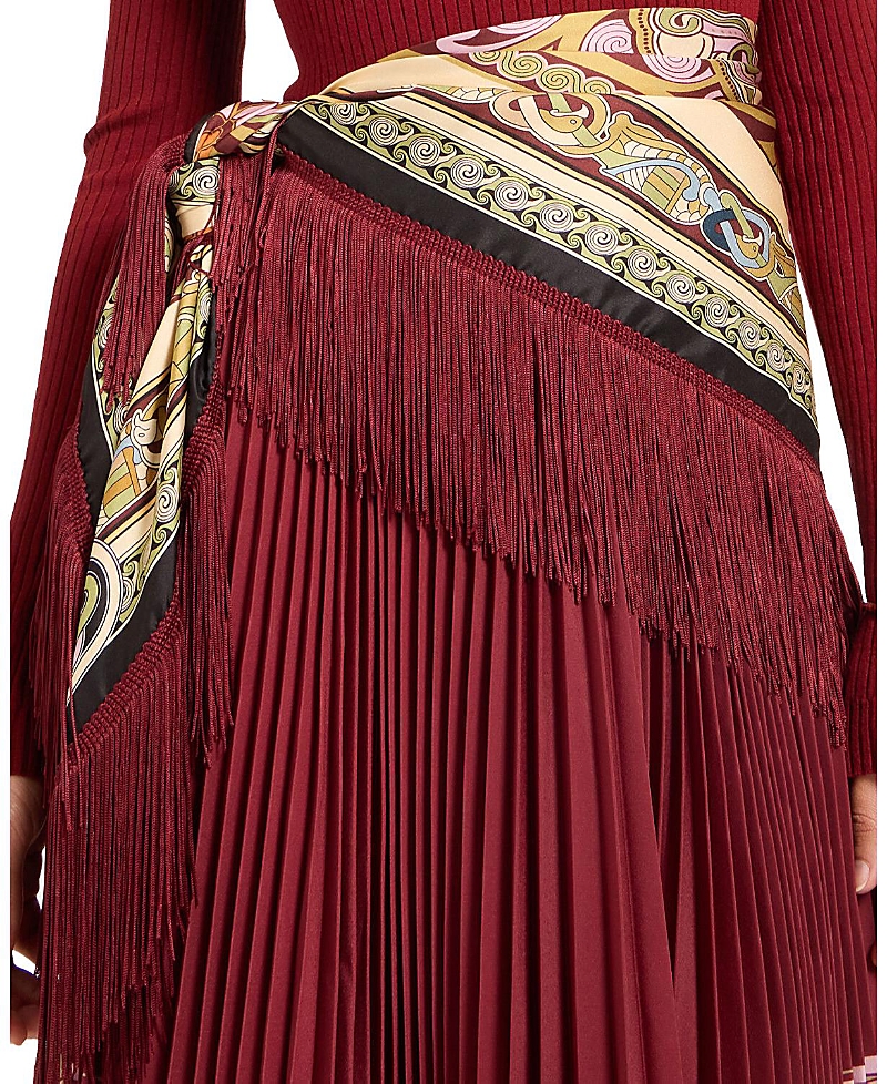 La DoubleJ Reversible Fringe Foulard 90