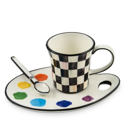 Artist Palette Mug & Saucer Set