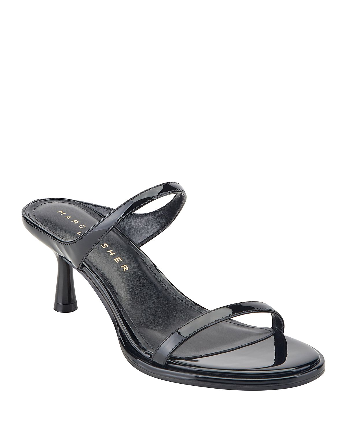 Marc Fisher Ltd. Women's Alonde Leather High Heel Slide Sandals