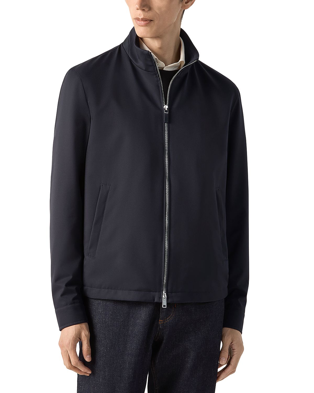Zegna Microfiber Motorin Blouson Jacket