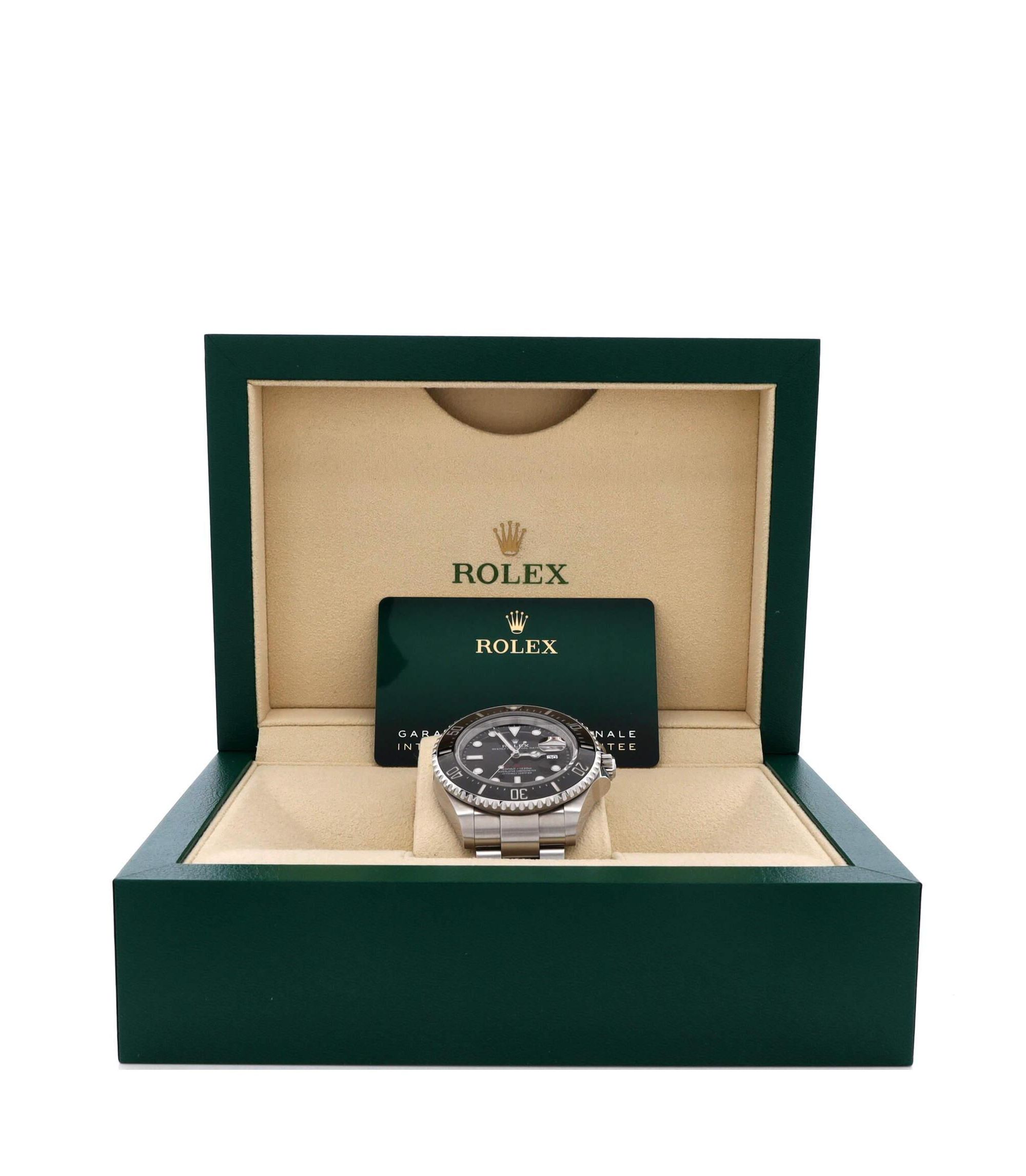 Oyster Perpetual Sea-Dweller Automatic Watch in Stainless Steel and Cerachrom 43mm — Image 5