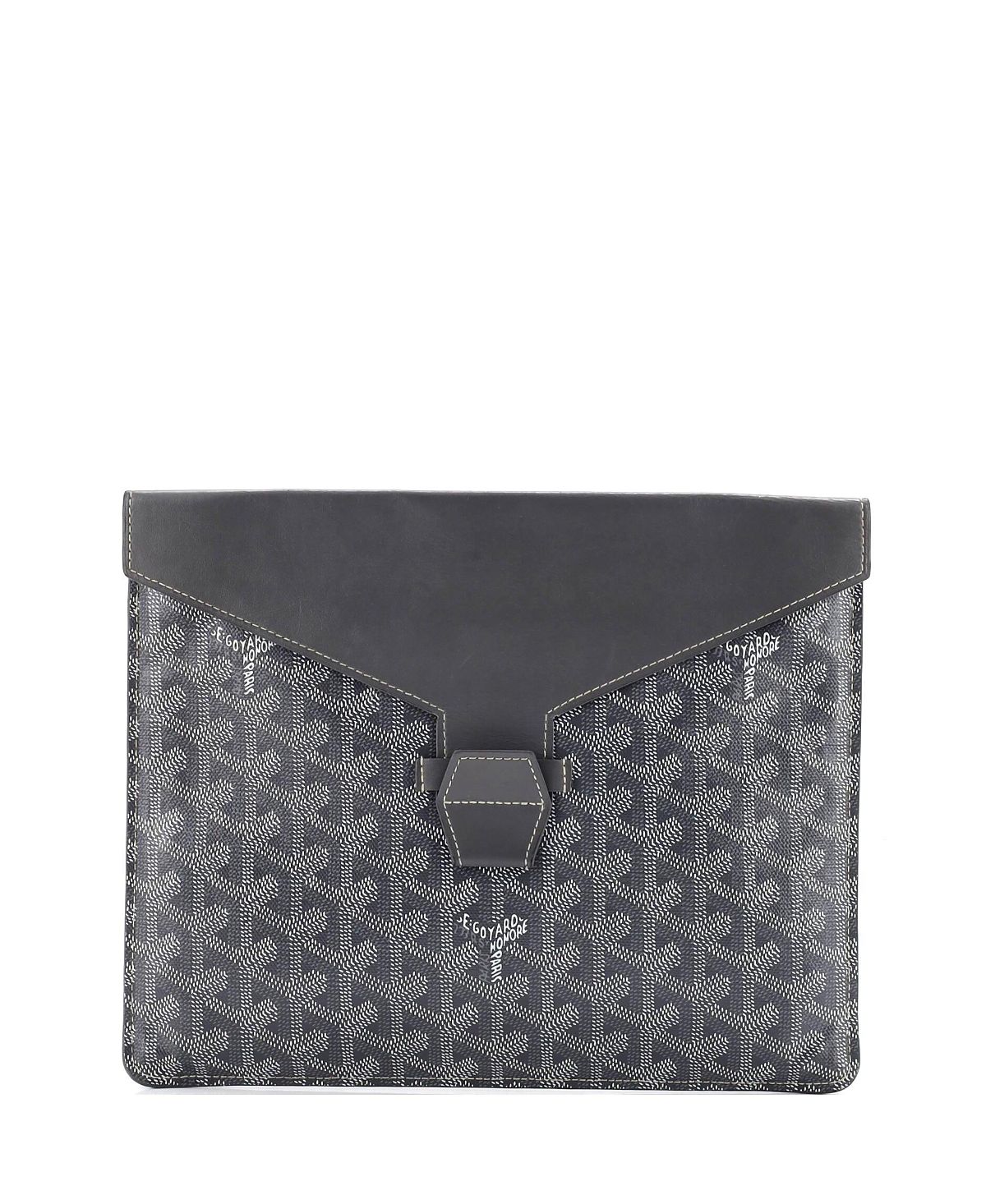 Pre-Owned Goyard Mm Camondo Horizontal Clutch Ii Coated Canvas
