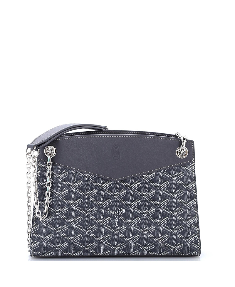 Pre-Owned Goyard Mini Structured Rouette Chain Shoulder Bag Coated Canvas