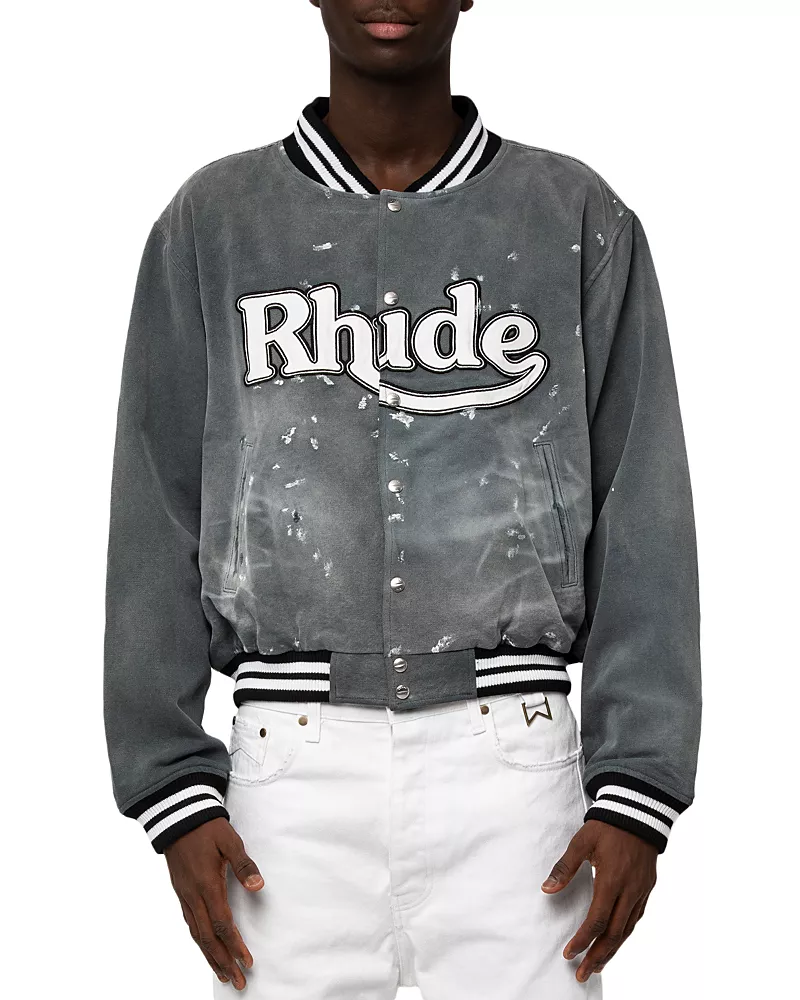 R H U D E Inverno Cotton Varsity Jacket