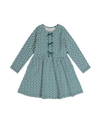 Deux par Deux Girls' Organic Cotton Strawberry Soft Pocket Dress - Little Kid