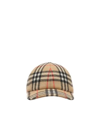 Check Wool Baseball Cap