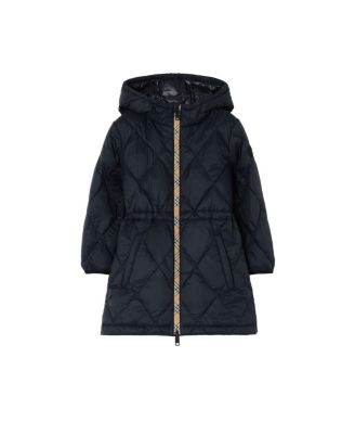 Boys' Checker-tape Quilted Nylon Hooded Coat - Little Kid, Big Kid